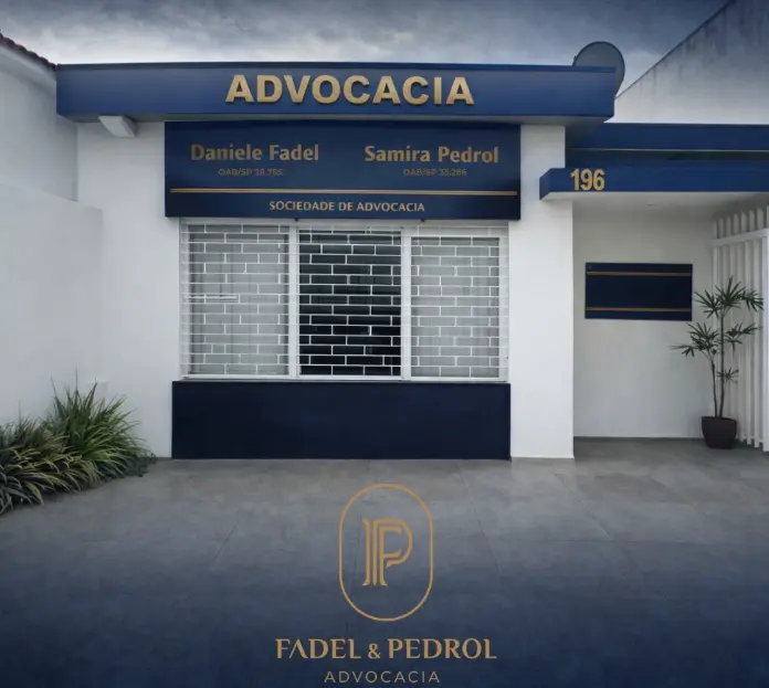 Fachada do escritório Fadel & Pedrol Advocacia, em Itapeva